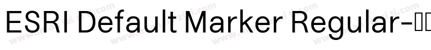 ESRI Default Marker Regular字体转换